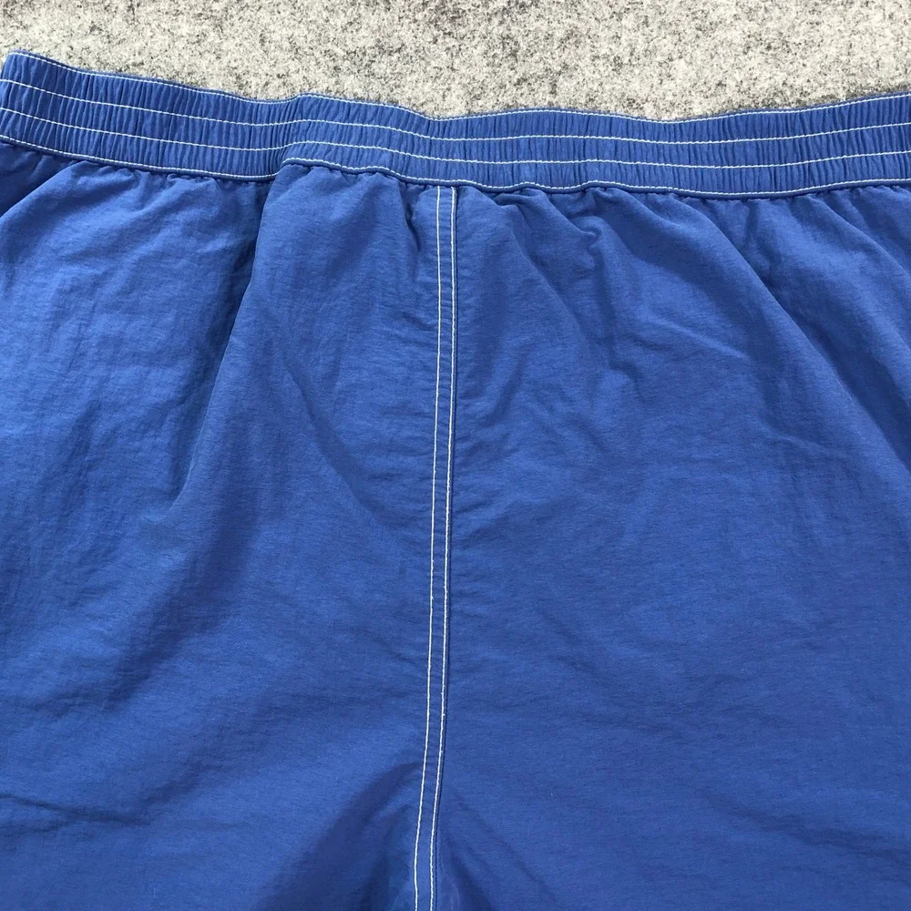 Polo Ralph Lauren Men Swim Trunks L Blue Cargo Pocket Drawstring Contrast Stitch